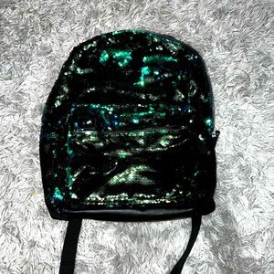 Black and Green Glam back pack